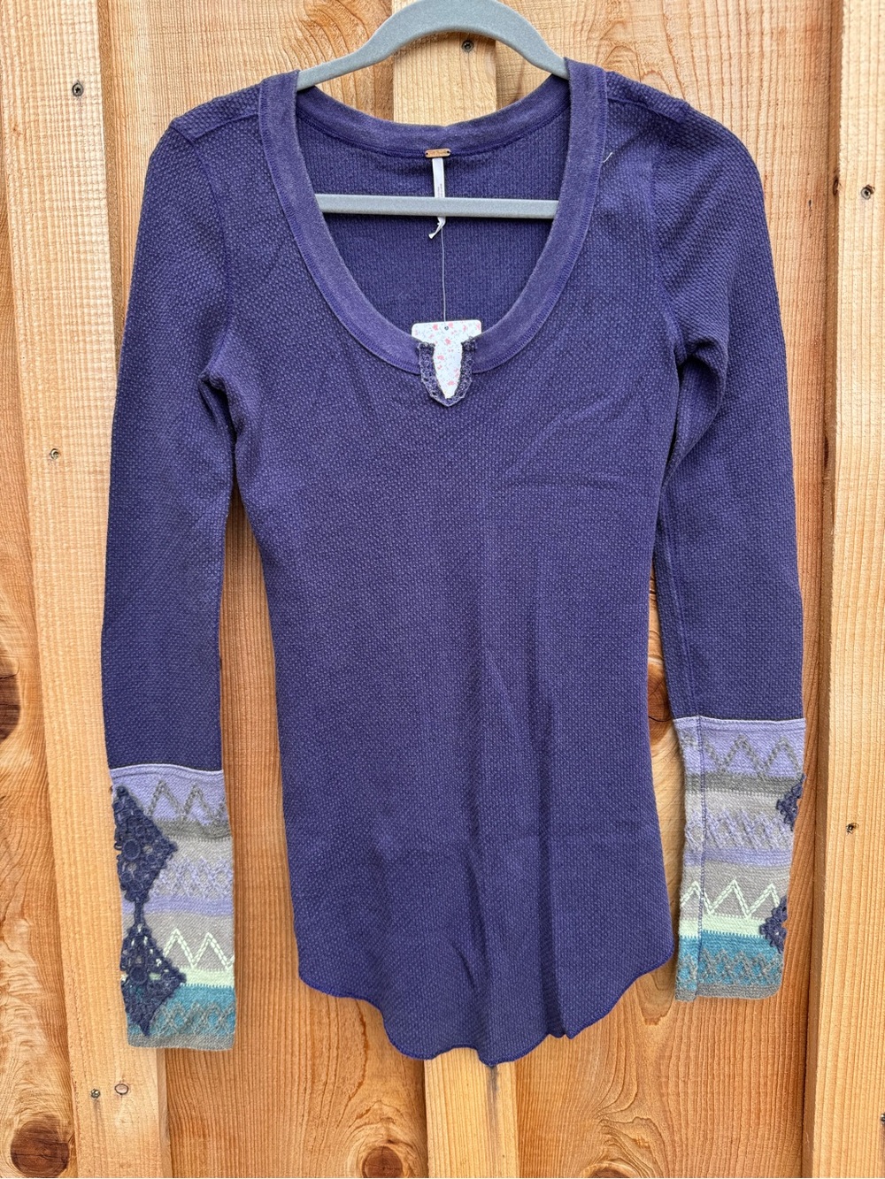 Free People Kombucha thermal top Sz M